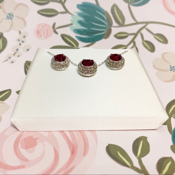 Swarovski Crystal Necklace & Earring Set - Picture 3 of 5